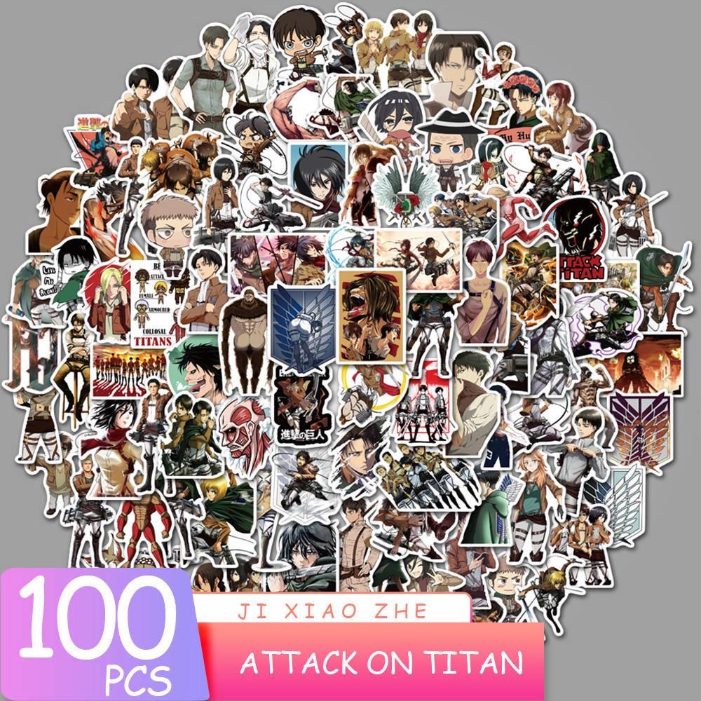 100 штук японских аниме-стикеров с граффити Hunter X Hunter Haikyuu Demon Slayer И многое другое!