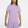 Nike Спортивная трикотажная футболка с коротким рукавом и вышитым логотипом, мужские топы фиолетового цвета DJ1569-589