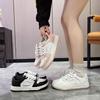 White Shoes Women's Shoes Spring and Autumn New Ins Super Popular Versatile Sports Shoes Flat-soled Lace-up Casual Sports Shoes