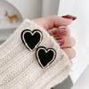 Love Earrings Resin Acrylic Earrings Female Heart-shaped Simple All-match Earrings