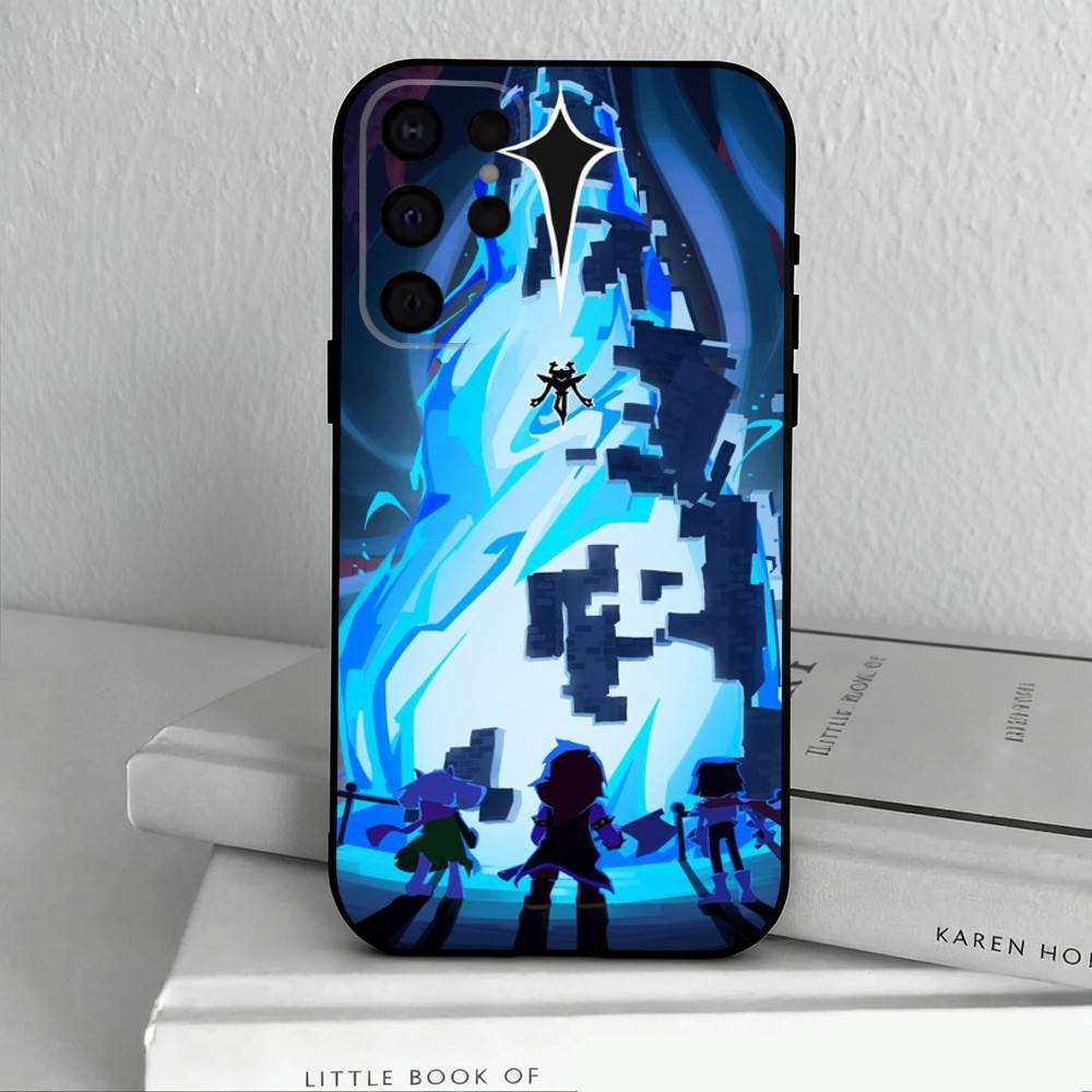 Чехол для телефона D-Deltarune-E для Samsung S25,24,23,22,30,21,10,9,Ultra,Plus,Lite,FE,4,5 G Мягкий Черный Чехол