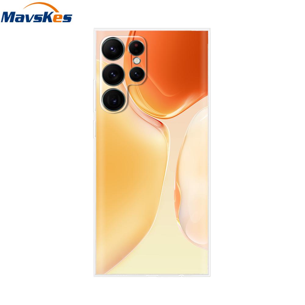 Чехол для Samsung Galaxy S22 S22 Ultra Прозрачный ТПУ Мягкий Силиконовый Чехол Для Samsung S22 Plus GalaxyS22+ Задние Чехлы Бампер для Телефона