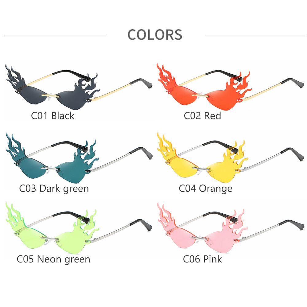 Уличные узкие солнцезащитные очки трендовые солнцезащитные очки Fire Flame Wave модные солнцезащитные очки без оправы
