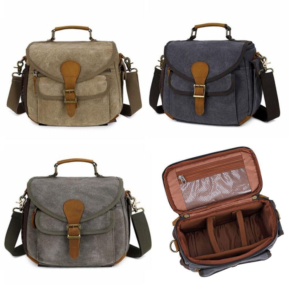 Мягкий защитный чехол для камеры, холщовая сумка через плечо, сумка-мессенджер для объектива камеры Canon