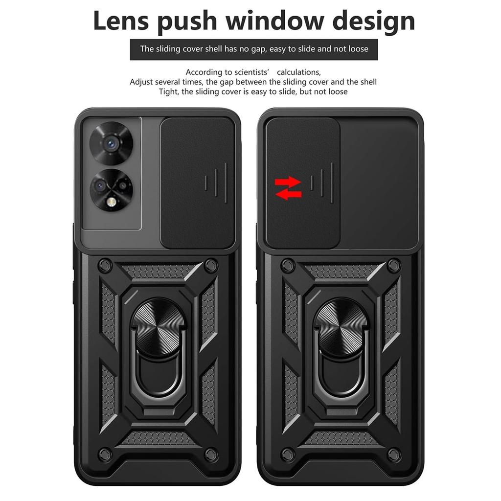 Armor Case For TCL 50 SE 40 SE 4G Cover Lens Protection With Ring Magnetic Holder Coque Fundas