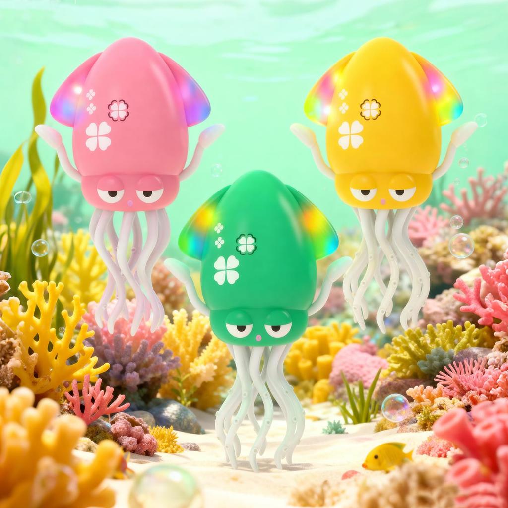 Dancing Octopus Squid Baby Moving Educational Toy with Music LED Automatic Obstacle Great Gift for Attracts Attention and Toy, Toy, & Lights,