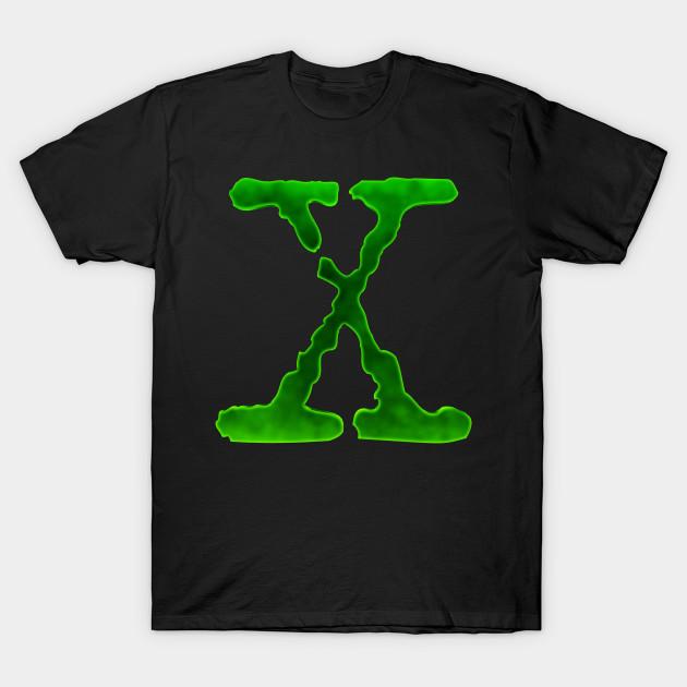 Asian Size Men Print T-shirt X Files No-Cut Heat Transfer Print Cotton Tshirt