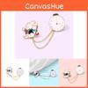 Adorable Rabbit Clock Design Badge Creative Cartoon Cute Rabbit Brooch Pin Wholesale