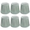 6Pcs Modern Wall Light Lampshade Cloth Fabric Lamp Cover Accessory for Chandeliers Green