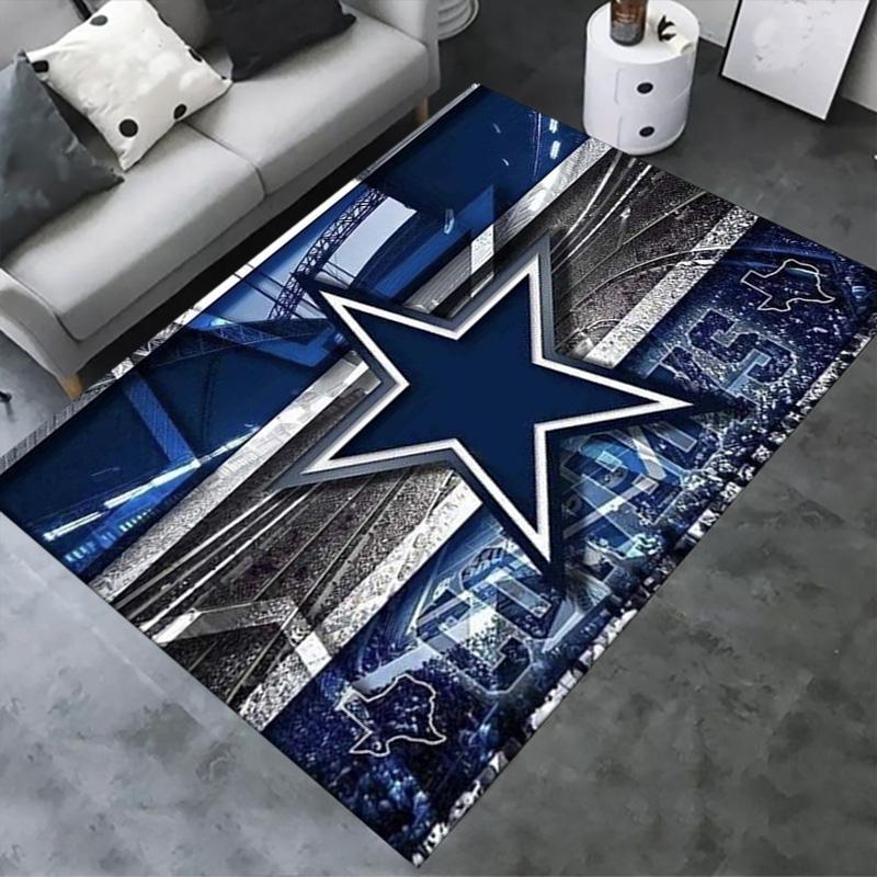 Ковер Dallas Cowboys для гостиной, спальни, дома, украшение дивана, нескользящий коврик для игр детей