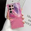 Креативный розовый стеклянный чехол для телефона, подходящий для Samsung Galaxy S26 S25 S24 S23 S22 S20 FE/Ultra/Plus, противоударная задняя крышка