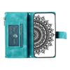 Для Xiaomi Redmi 15 5G (Глобальный) (169 мм) Чехол-кошелек с узором мандалы и цветка, из искусственной кожи, чехол для телефона с ремешком на запястье