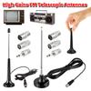 Высококачественные FM-телескопические антенны для помещений, 75 Ом, сменная антенна для DAB-радио с 3 адаптерами, ТВ-антенна для домашнего стереоресивера