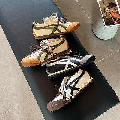 Классические ретро немецкие тренировочные кроссовки женские 2025 весна и осень новые с внутренней высотой, увеличивающей рост, дышащие на платформе, повседневные кеды на доске Forrest Gump s