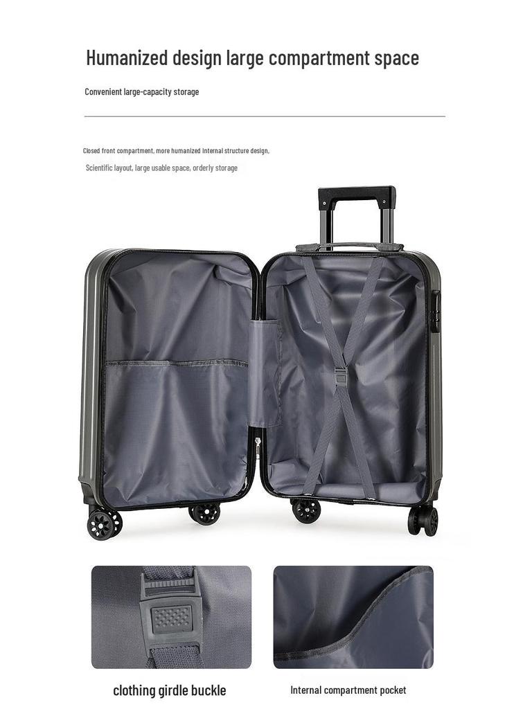 20-дюймовый легкий дорожный чемодан с кодовым замком и универсальными колесами для взрослых и студентов