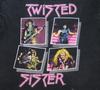 Черная Хлопковая Футболка Унисекс Всех Размеров с Изображением Участников Группы Twisted Sister