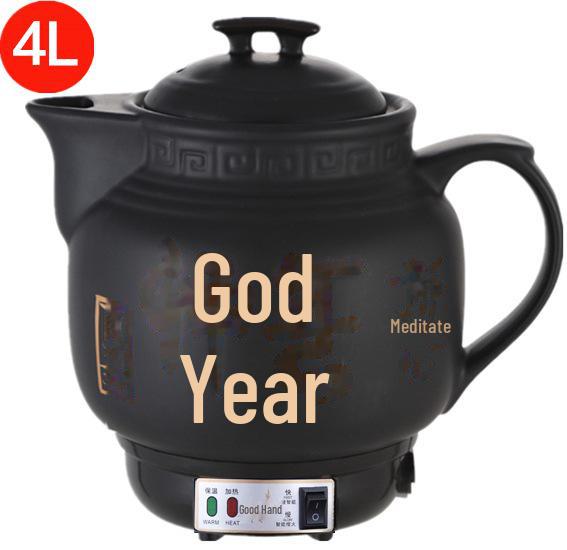 Fully Automatic Electric Chinese Medicine Decoction Pot - Purple Sand Casserole Frying Pan for Home Use