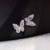 Fashion Jewelry Luxury Zircon Earrings Smart Butterfly Earrings for Women Wedding Anniversary Gift