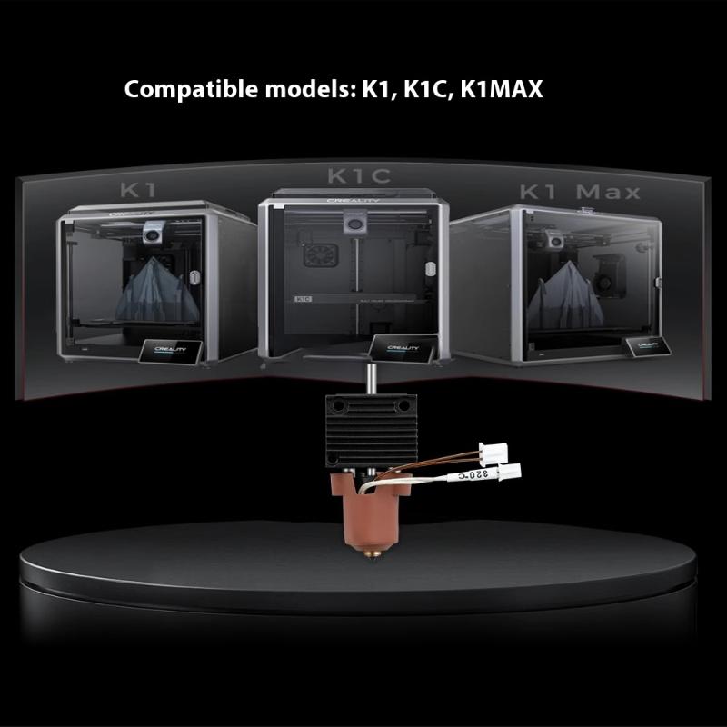Запчасти для 3D-принтера Creality K1C K1 Max, комплект хотенда, быстросменная керамическая нагревательная головка, сопло 0,4 мм