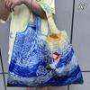 Bag Foldable Shopping Bag Reusable Grocery Storage Bag Nylon Portable Shoulder Handbag Travel Tote Bag