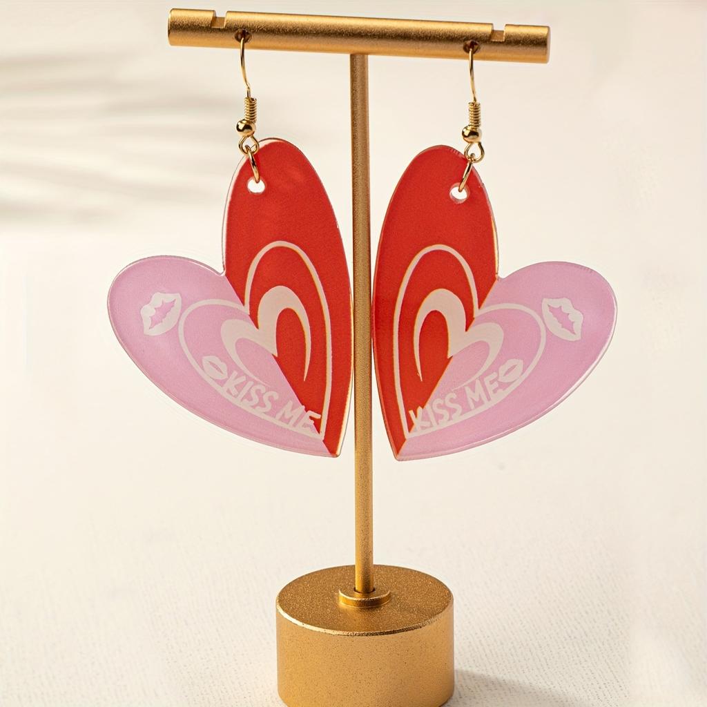 Love circle earrings New trendy Valentine's Day earrings Internet celebrity small earrings temperament earrings