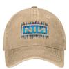 Dark Blue NIN Retro Logo Nine Inch Nails Baseball Cap Outdoor Sport Quality Trucker Hat Couple Streetwear Designer Baseball Caps