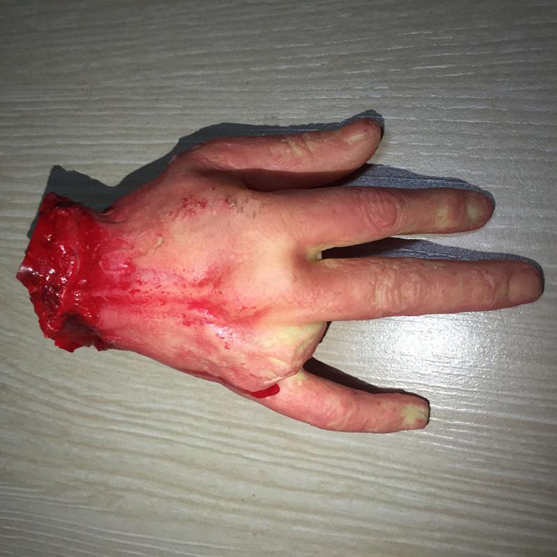 Реквизит ужасов на Хэллоуин, жизнь, как страшная рука, отрезанная рука, кровавый ужас, поддельная рука, палец, нога, ступня, мозг, сердце, праздничные атрибуты