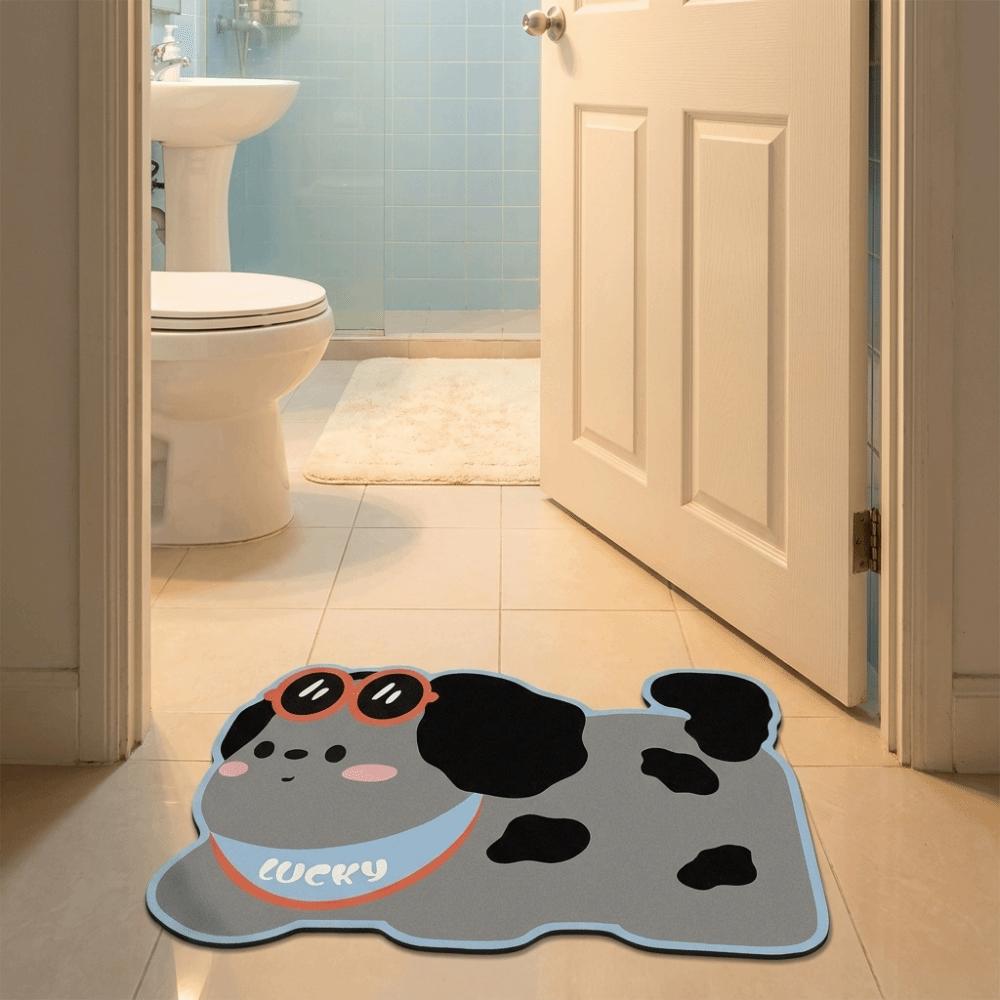 Cartoon Bathroom Floor Mat Quick Dry Decorative Door Mat Small Rug Entry Door Mat Kitchen