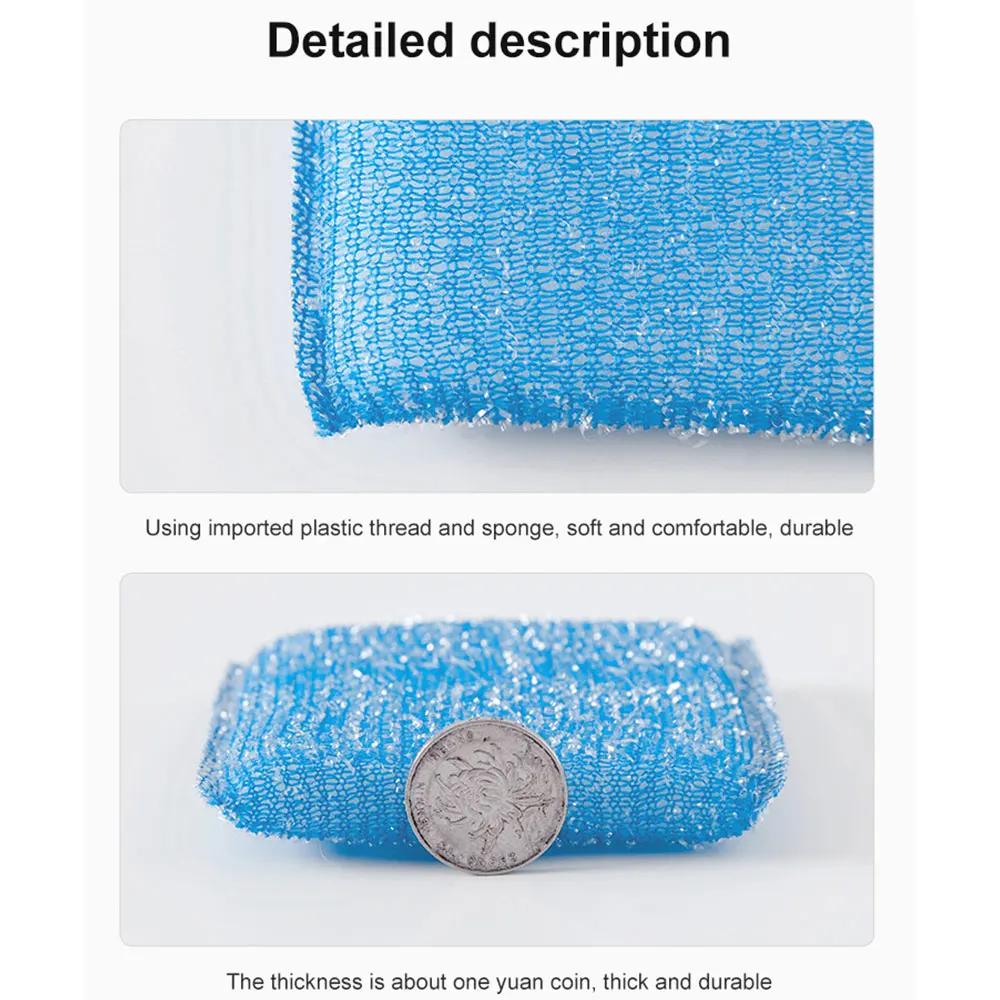 Xiaomi Nonstick Kitchen Cleaning Cloths 4 Pack Oil Scouring Pads Washing Towels Home Cleaning Tools
