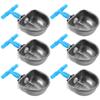 6 Pcs Automatic Water Fountain for Rabbits Feeder Pet Drinking Bottle Waterer Bunny Dispenser Watering Bowl Stainless Steel