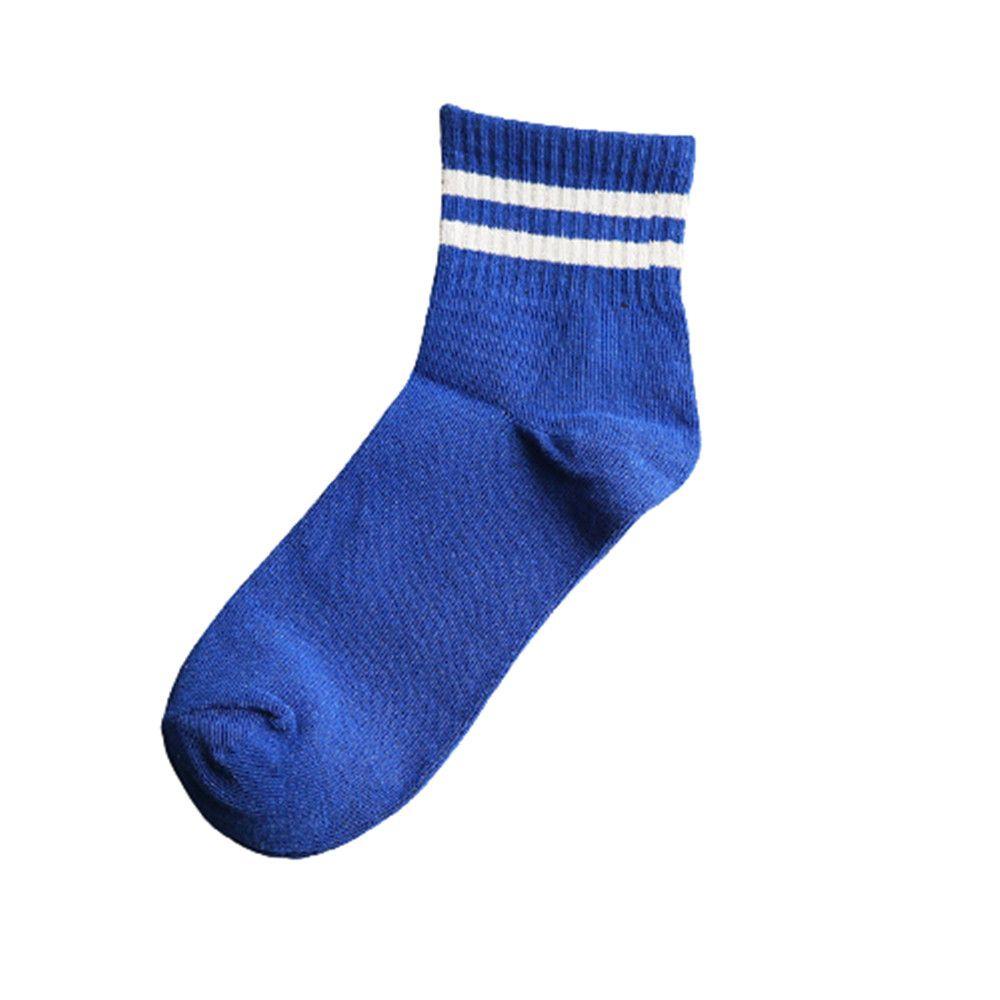 Новые Свежие Женские Мужские Носки с Двумя Полосками Полосатые Спортивные Носки Корейские Носки Средней Длины