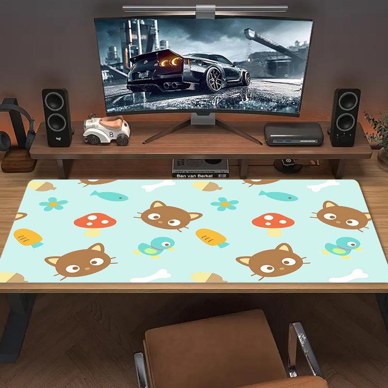 Chococat Print Cushion Non-slip Laptop Tablet Big Mousepad XXL Mat Mini PC Playmat With Lock edge