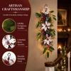 Artificial Christmas Hanging Vine Faux Flower Christmas Garland  Door Decoration