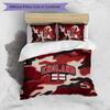 England Football Printed Bedding 3 Piece Set Cozy Breathable Bed Cover Set as Housewarming Holiday Gift