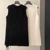 FONE Jianhe 2024 Winter Beaded Layered Wool Vest Dress - Xiaoxiang Style