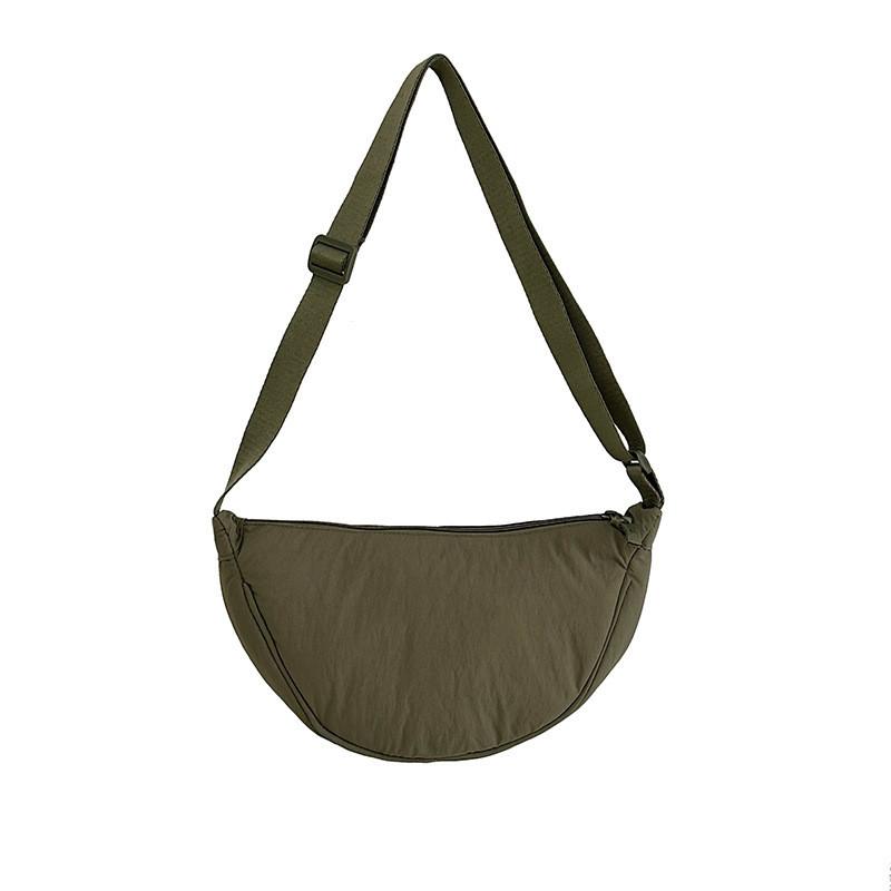 Stylish Mini Nylon Dumpling Crossbody Bag With Soft Structure For Everyday Use