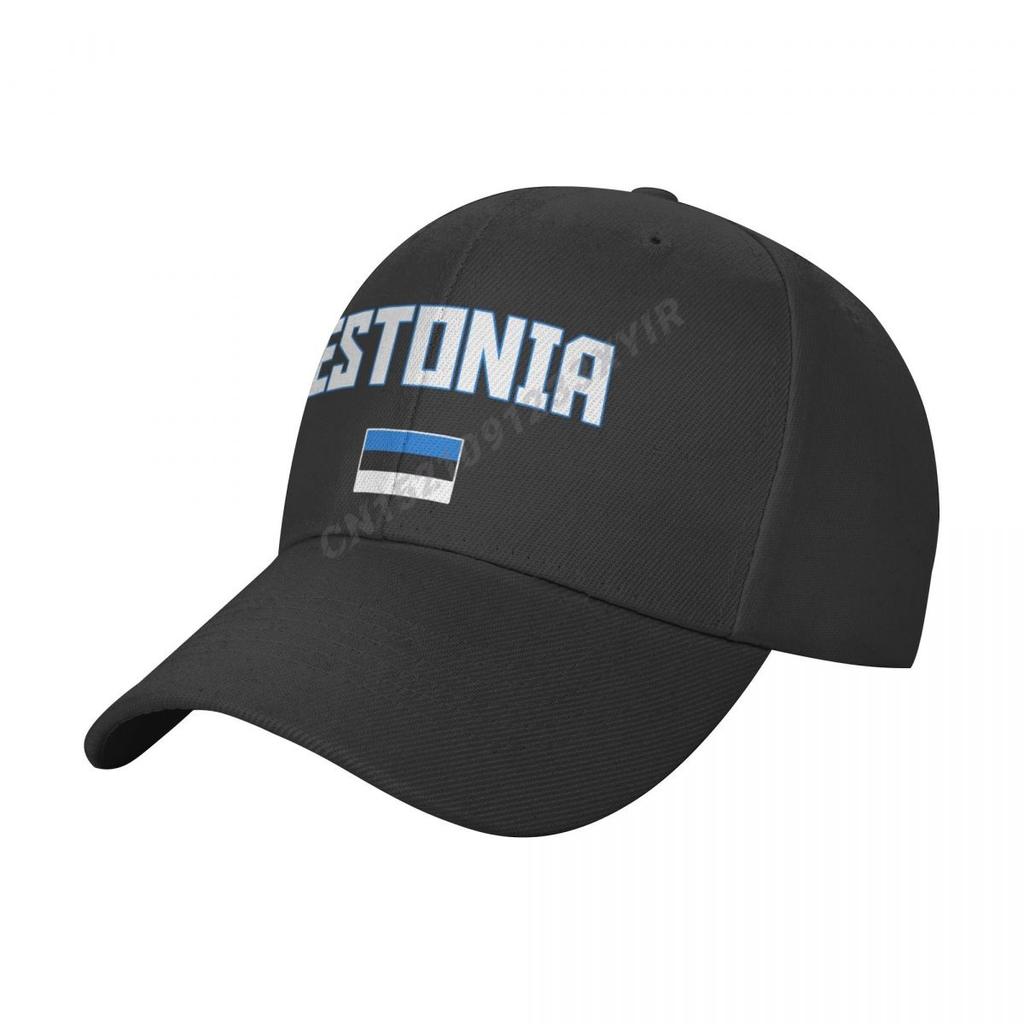 Baseball Cap Estonia Flag Wild Sun Shade Peaked Adjustable Caps for Unisex Women Print