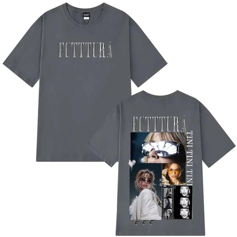 Tini Stoessel Futtura Album Tour 2026 Graphic TShirt Unisex Fashion Summer Cotton Trendy Casual Women And Unisex Tshirts
