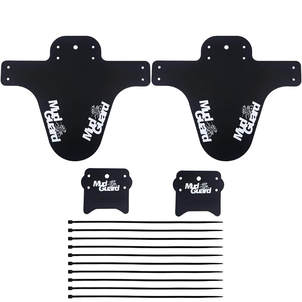 4pcs Mountain Bike Fenders Set with 10 Cable Ties Front and Rear Compatible