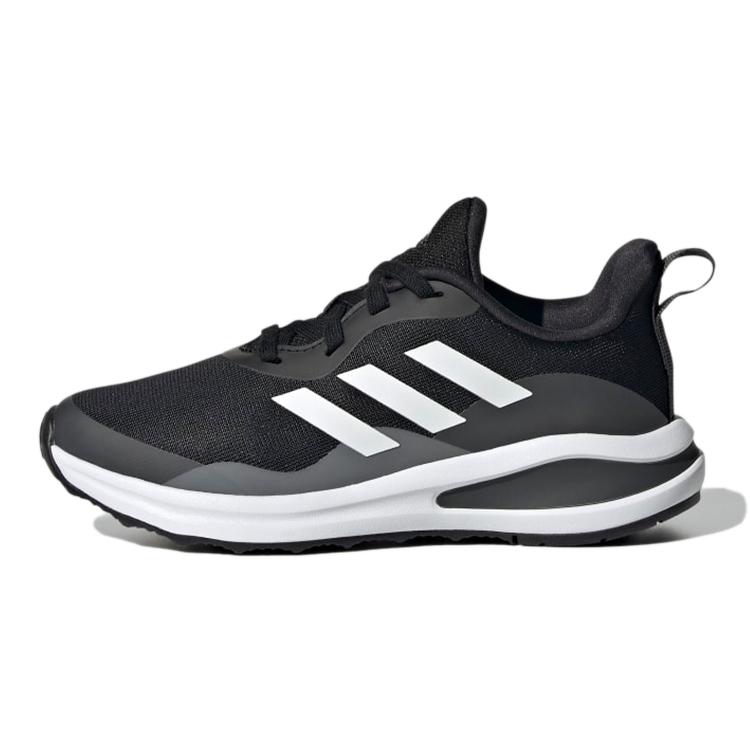 adidas FortaRun J Lace Беговые K Износостойкие Дышащие Низкие Спортивные Повседневные Кроссовки Черно-Белые Детские GY7597