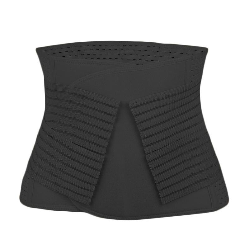 Postpartum Women All-Season Hollow Out Abdominal Belt Mesh Breathable Shapewear Waist Cincher High Elastic Velcro Waist Trainer
