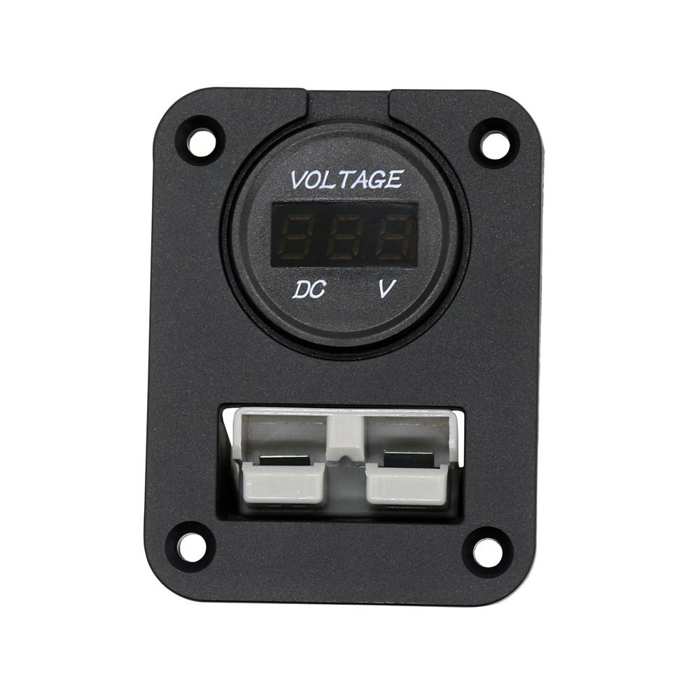 50 Amp Plug Socket With Voltage Meter Flush Mount Recessed Plate