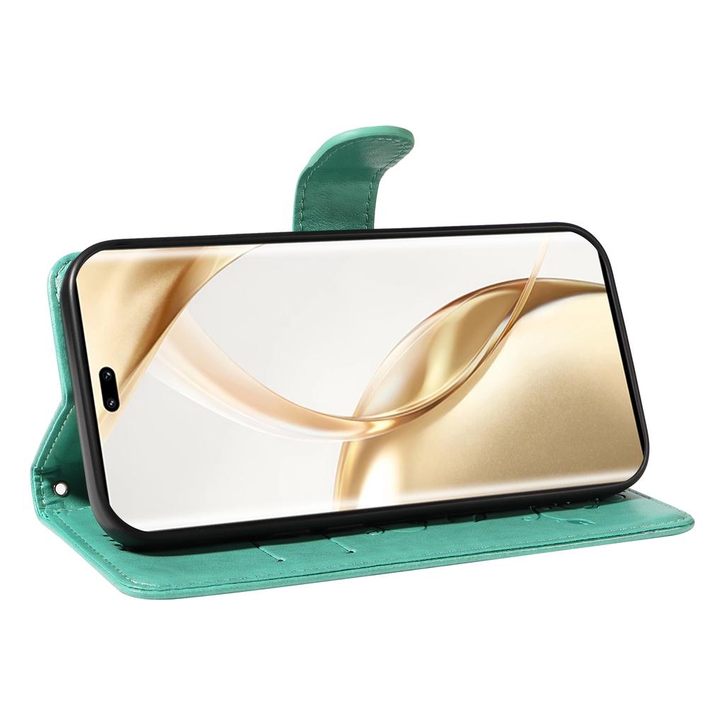 Чехлы из ПУ кожи с цветочным узором, кошелек-подставка, чехол для телефона с ремешком для Honor 200 Pro 5G