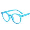 New Round Frame Anti Blue Light Glasses Plain Glasses Children Radiation Protection for Kid Computer Phone Online Course