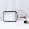 Travel Storage Bag Cosmetic Bag PVC Waterproof Transparent Cosmetic Cases Large Capacity Plastic Zipper Wash Bag