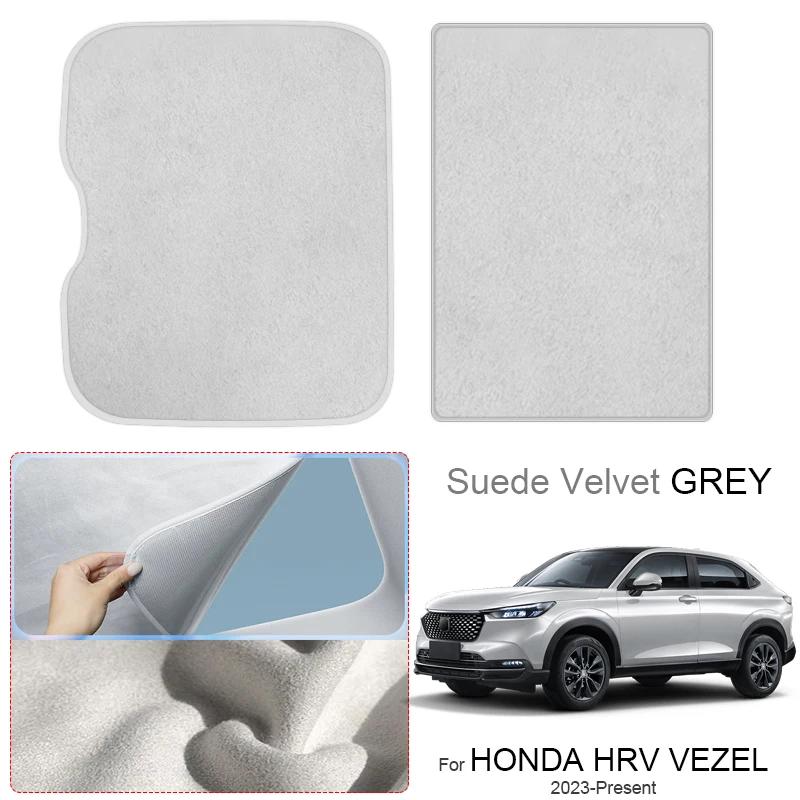 Car Suede Fabric Anti-uv Electrostatic Adsorption Sunroof Sunshade For HONDA HRV VEZEL 2023-PresentAuto Heat Insulation Skylight