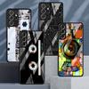 Vintage Cassette Tape Retro Style Glass Case For Samsung Galaxy S22 S20 FE S21 Plus Phone Cover S10 5G S9 Note 20 10 Lite Shell