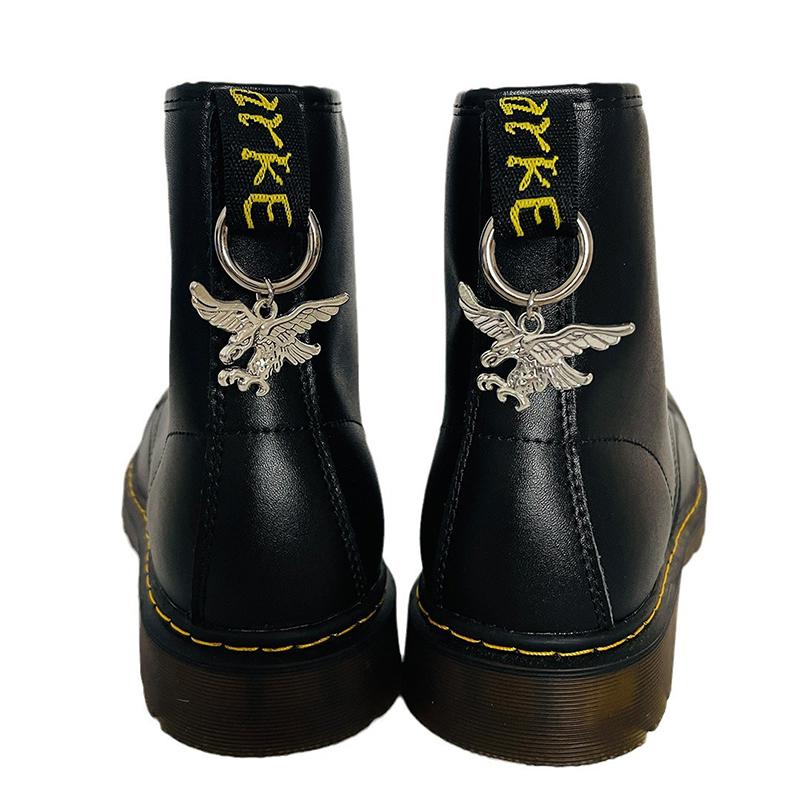 Gothic Sword Flame Serpent Pentagram Martens Metal Shoe Buckle Punk Diy Detachable Circle Buckle Animal Pendant Shoe Accessories