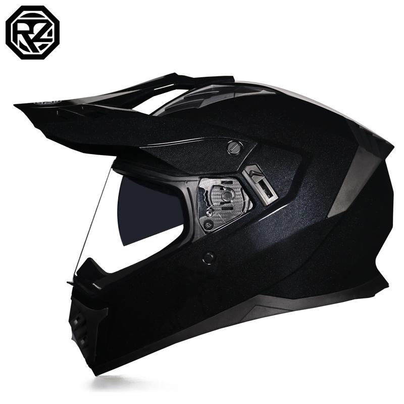 Сертифицированный внедорожный шлем для мотоцикла ORZ ATV с коричневыми линзами, полное лицо CASCO для внедорожного мотоцикла с антибликовым покрытием