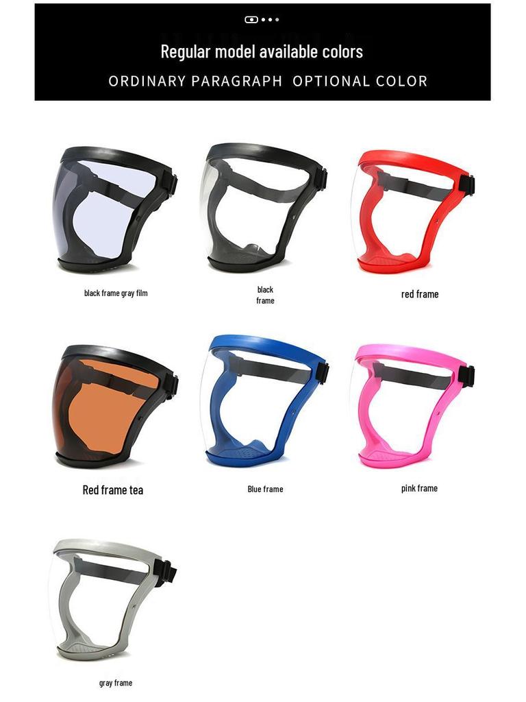 High-Definition Transparent Anti-Droplet Face Shield with Dustproof Riding Goggles 968